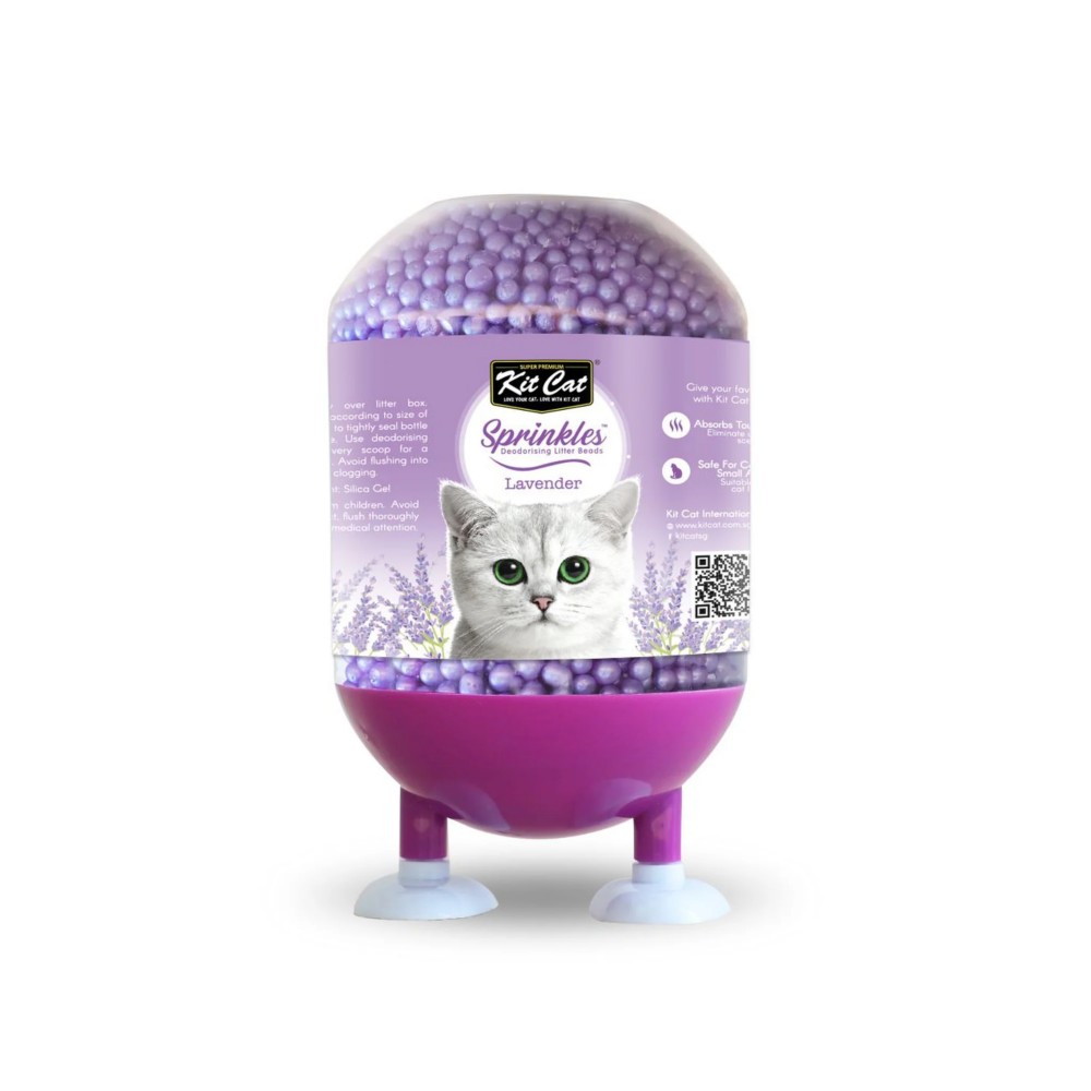 Kit Cat Sprinkle Deodorizing Litter Beads Lavender 240g