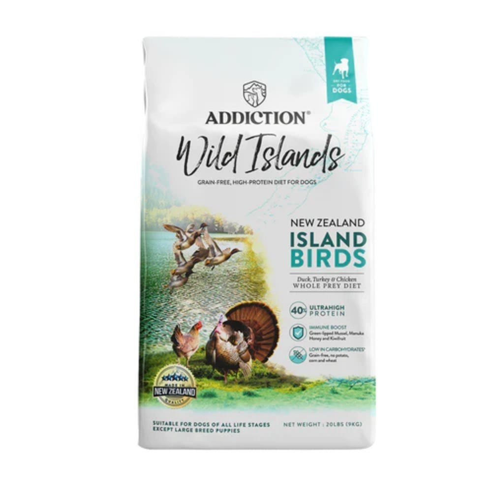Addiction Wild Islands Island Birds Grain-free Dog Dry Food - Duck, Turkey & Chicken 20lbs
