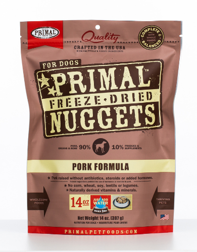 Primal Freeze-dried Canine Pork Nuggets 14oz