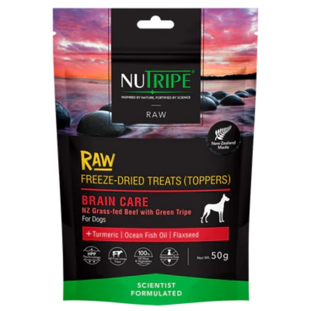 Nutripe Raw Freeze Dried Treat Brain Care Dog Topper 50g