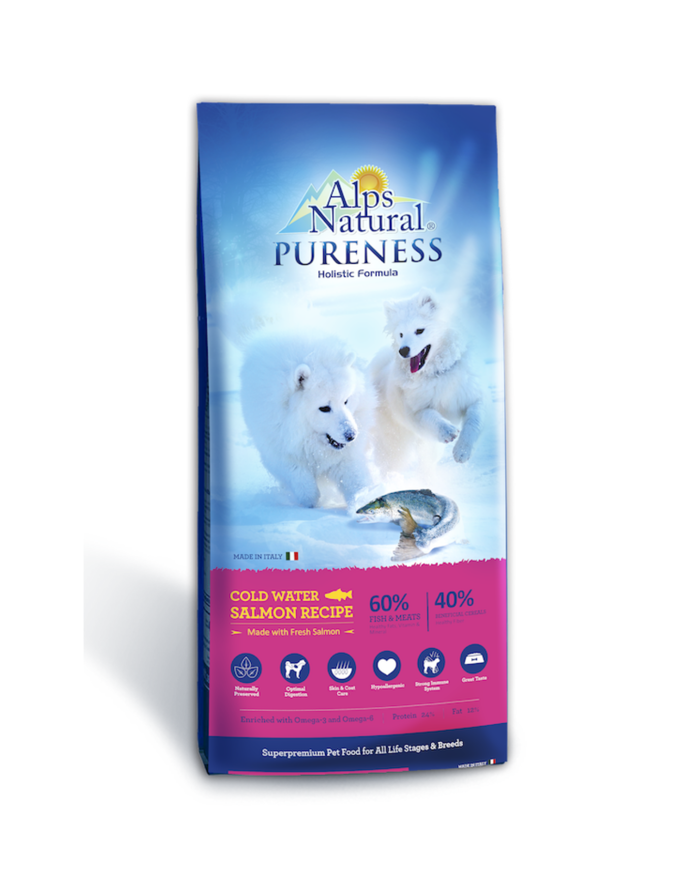Alps Natural Pureness Cold Water Salmon Recipe Dog Dry Food 2kg