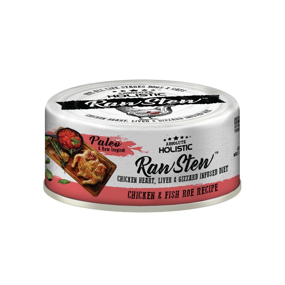 Absolute Holistic Rawstew Chicken & Fish Roe Wet Food For Dogs & Cats 80g