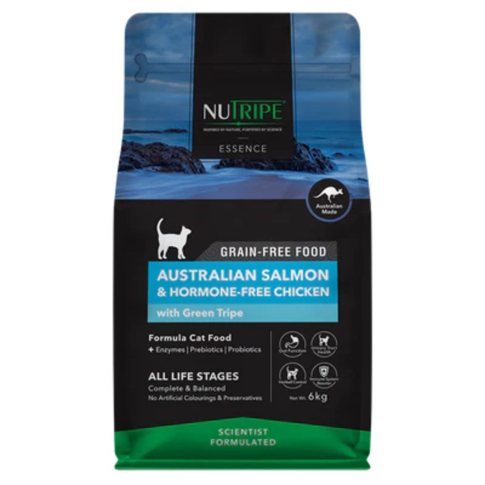 Nutripe Essence Australian Salmon And Hormone-free Chicken With Green Tripe Cat Food 6kg