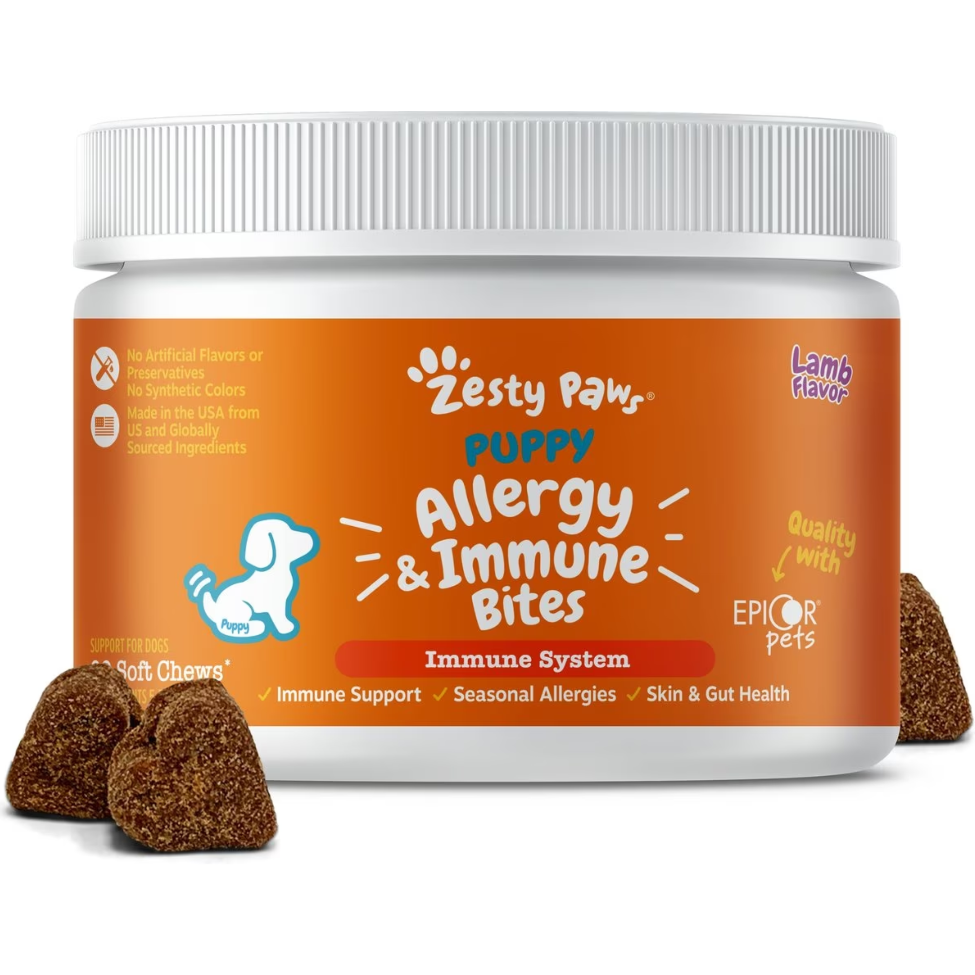 Zesty Paws Aller Immune Bites For Puppies 90ct