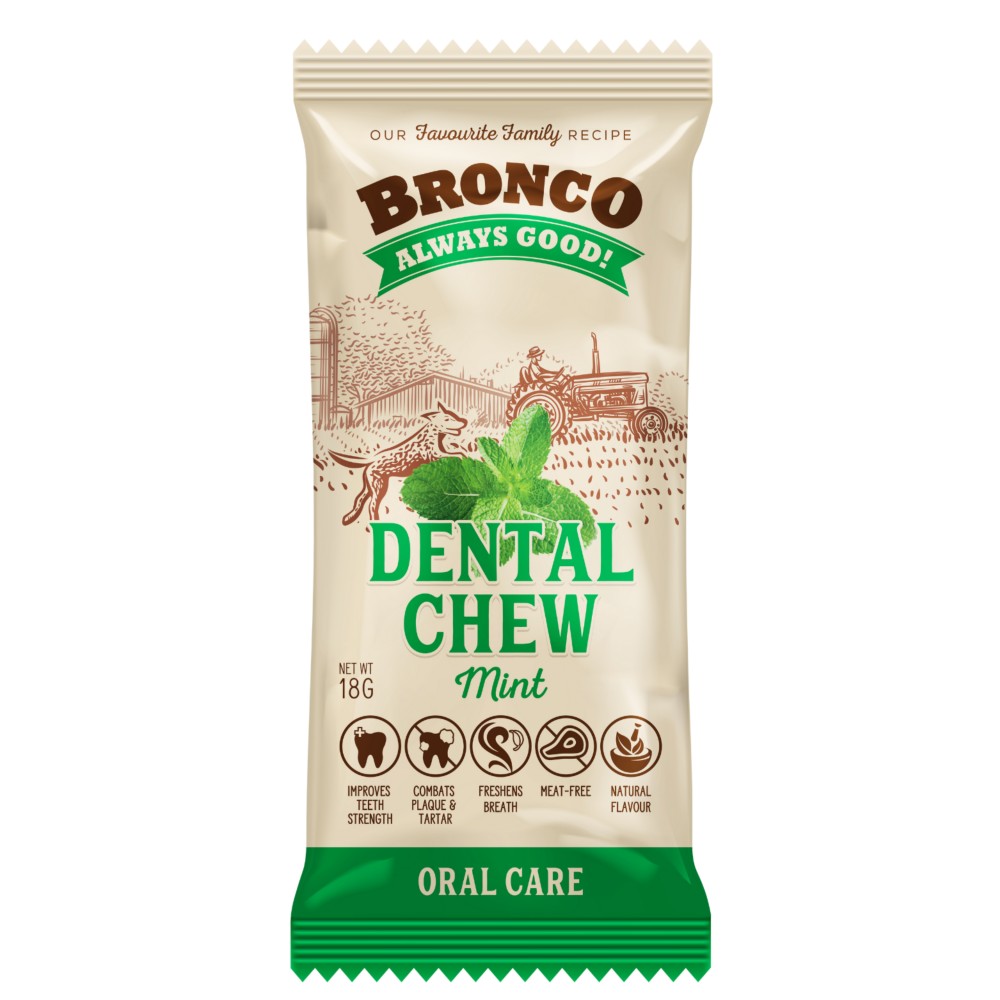 Bronco Dental Chew Mint 18g