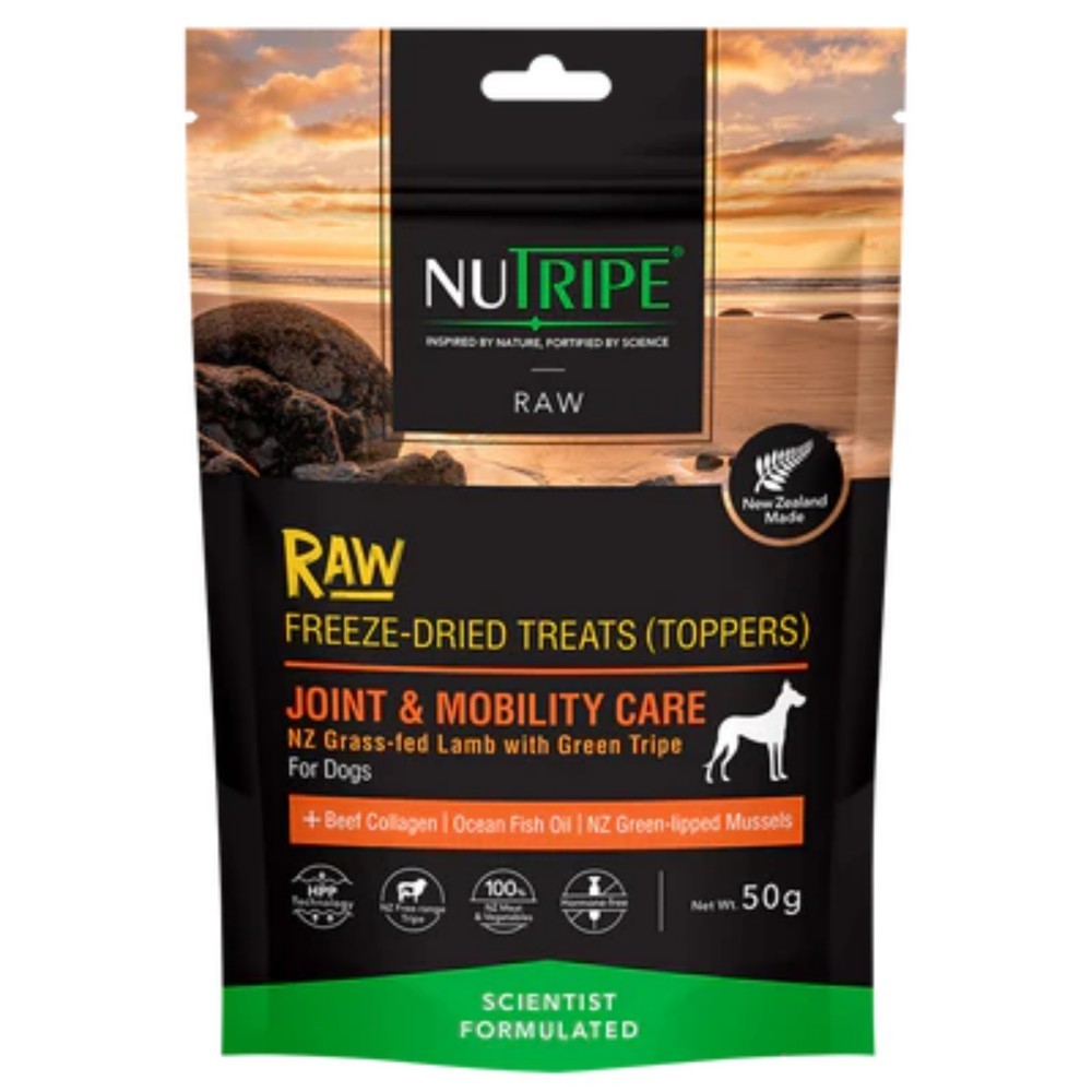 Nutripe Raw Freeze Dried Treat Joint & Mobility Care Dog Topper 50g