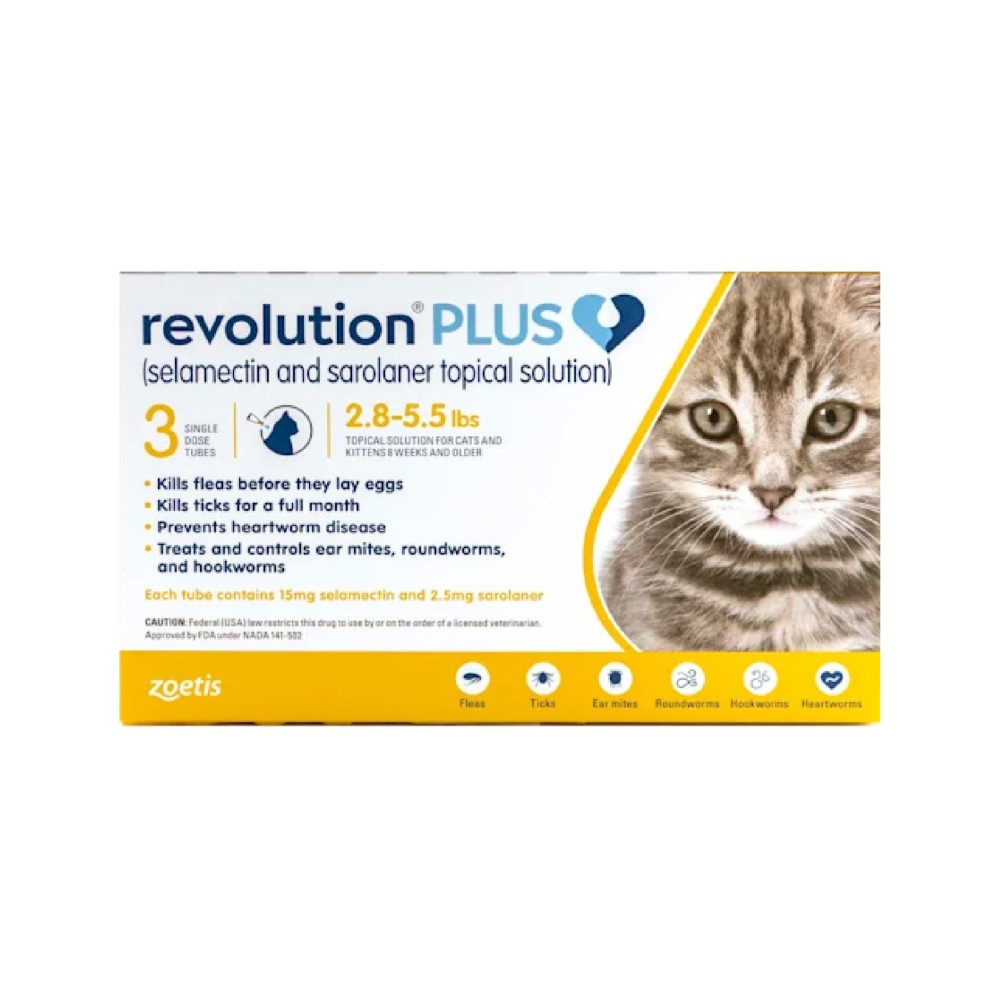 Revolution Plus For Cats 2.8-5.5lbs