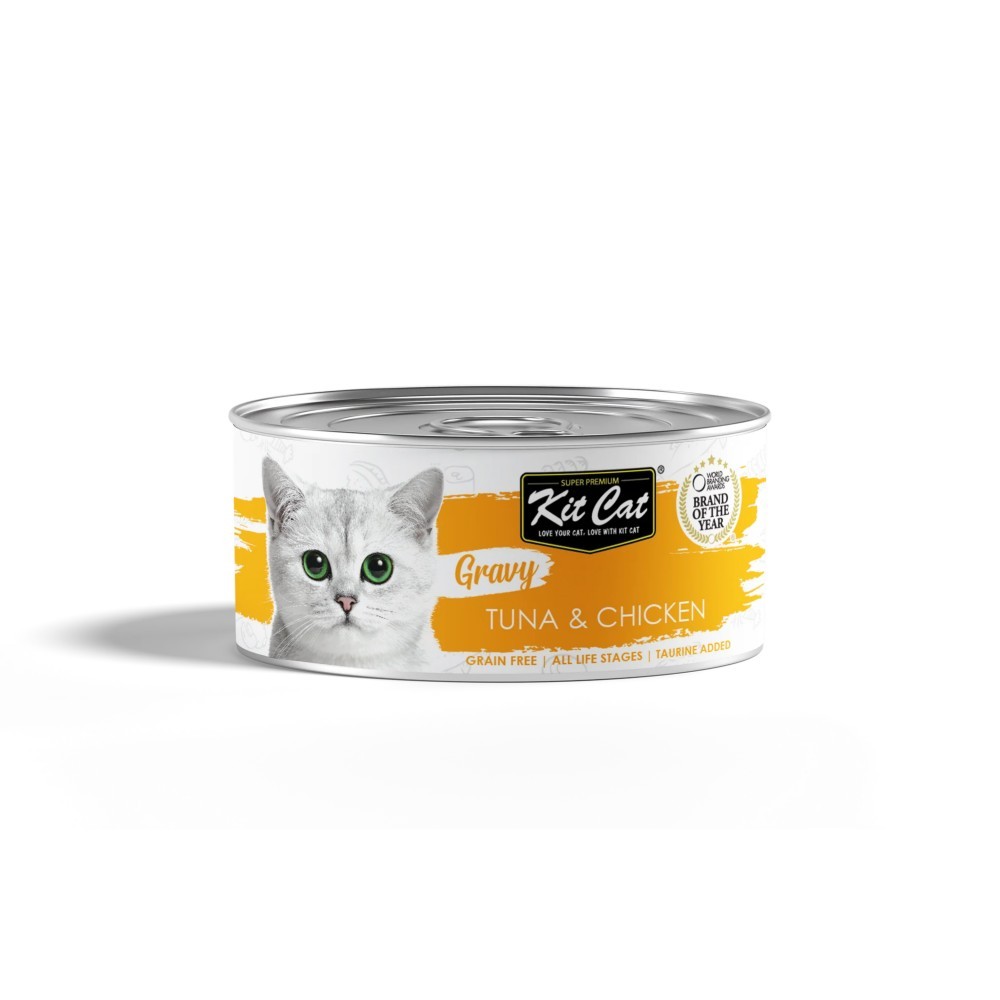 Kit Cat Gravy Tuna & Chicken Canned Cat Food 70g