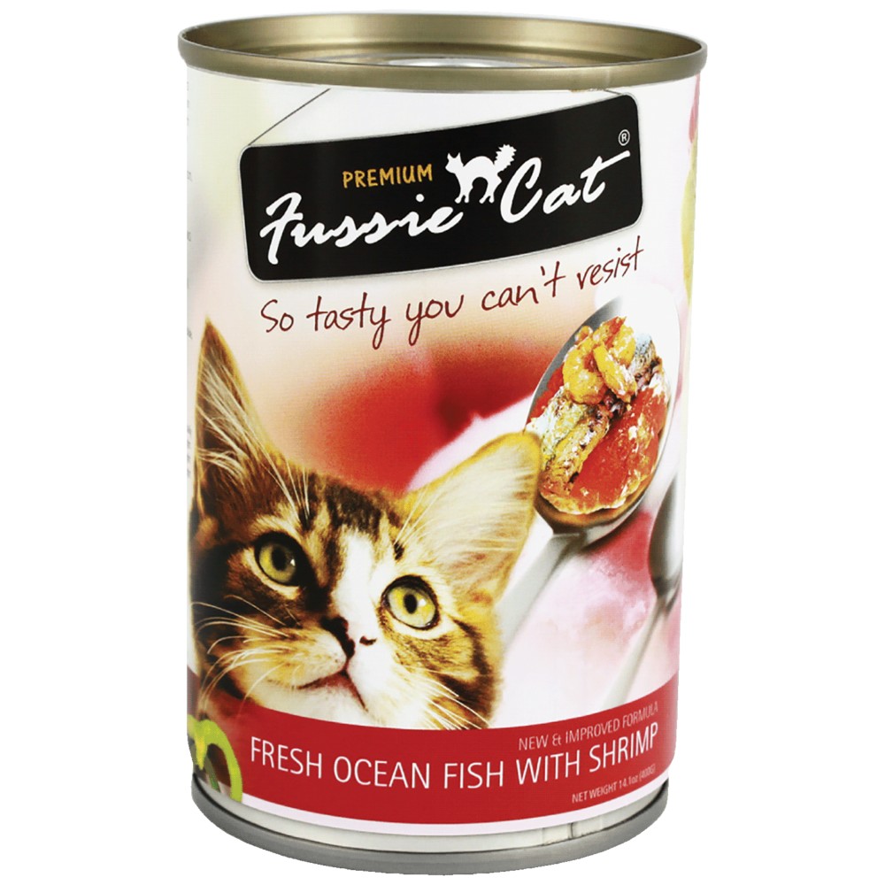 Fussie Cat Fresh Ocean Fish With Shrimp 400g