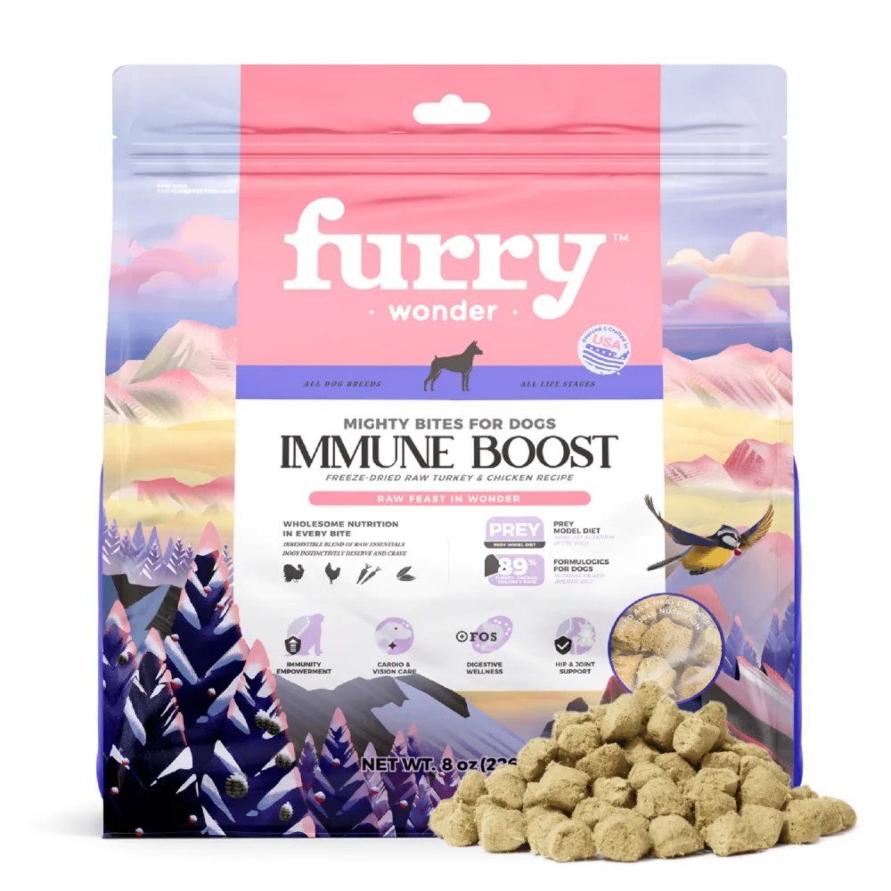 Furry Wonder Immune Boost Freeze-dried Raw Turkey & Chicken Recipe For Dogs 8oz (226g)