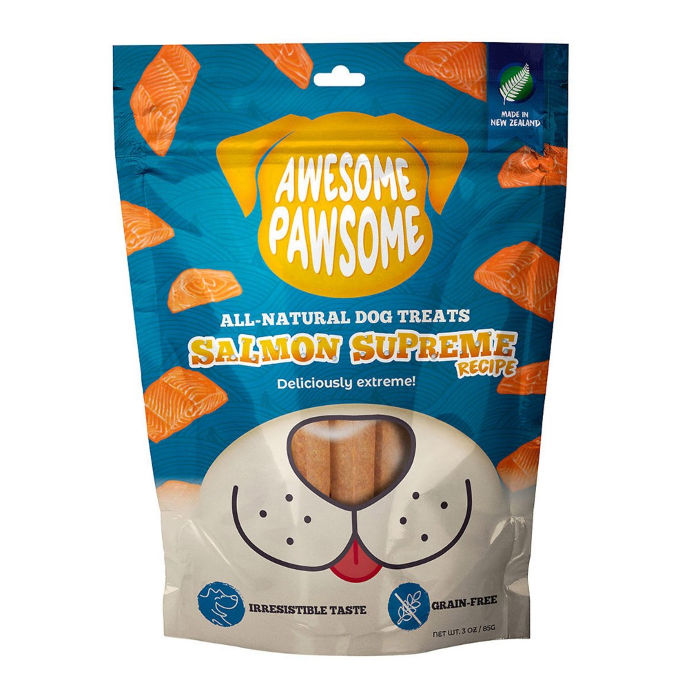 Awesome Pawsome Salmon Supreme Grain-free All Natural Dog Treats 85g