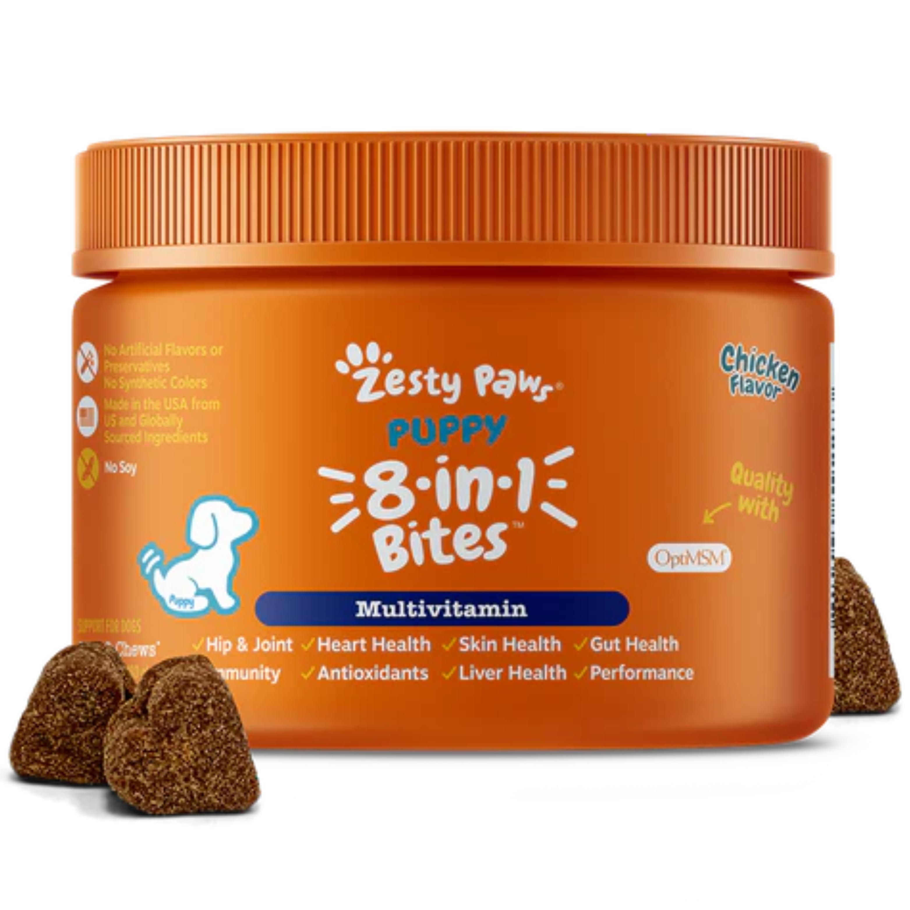 Zesty Paws 8-in-1 Multifunctional Bites For Puppies 90ct