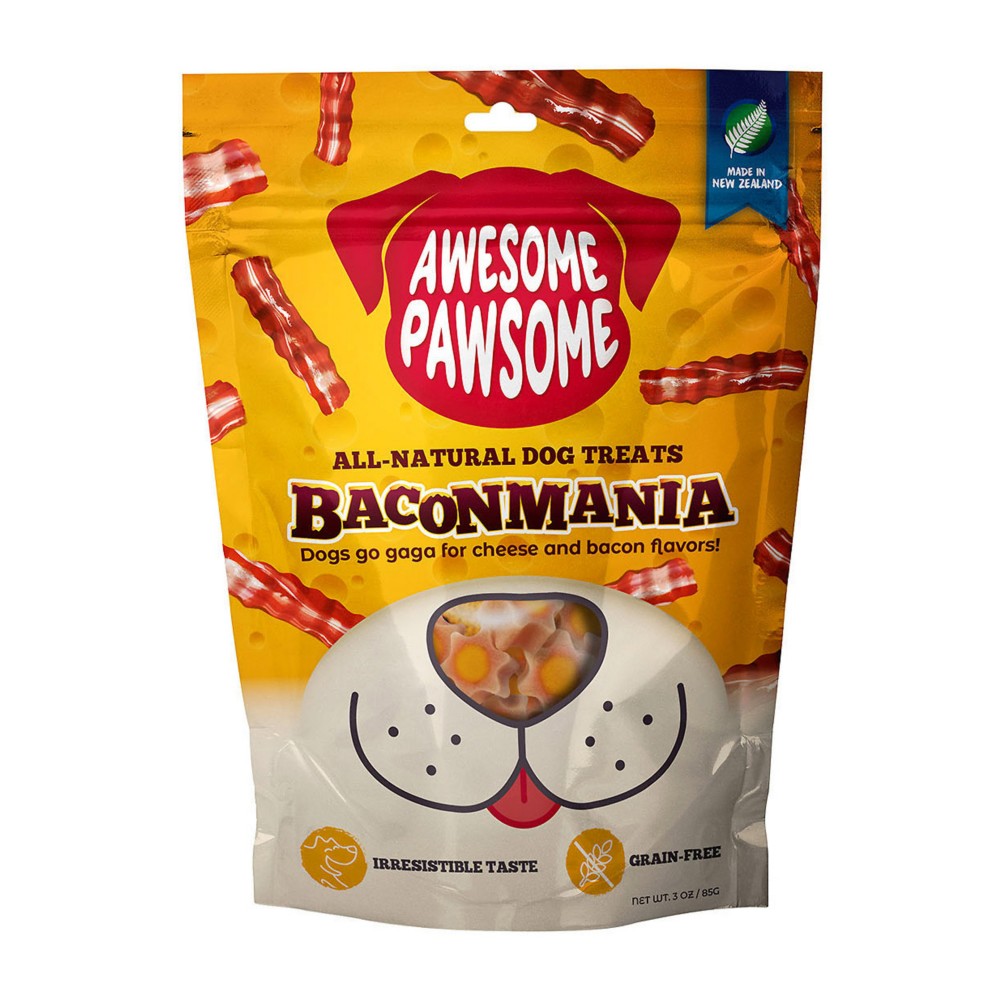 Awesome Pawsome Baconmania Grain-free All Natural Dog Treats 85g