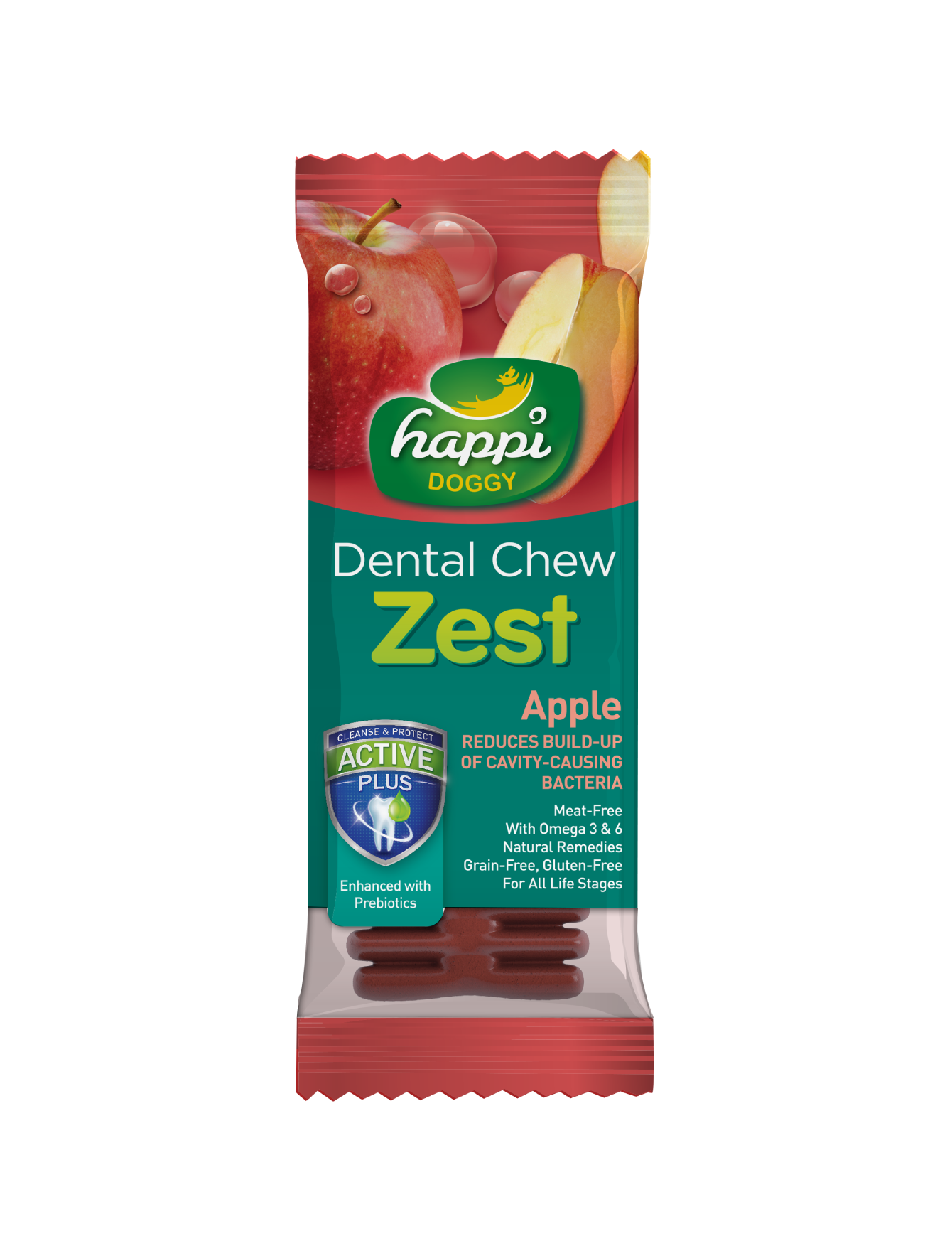Happi Doggy Dental Chew Zest Apple 4''