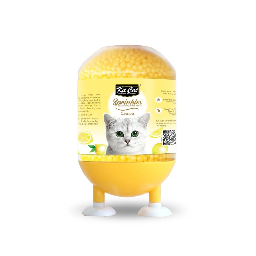 Kit Cat Sprinkle Deodorizing Litter Beads Lemon 240g