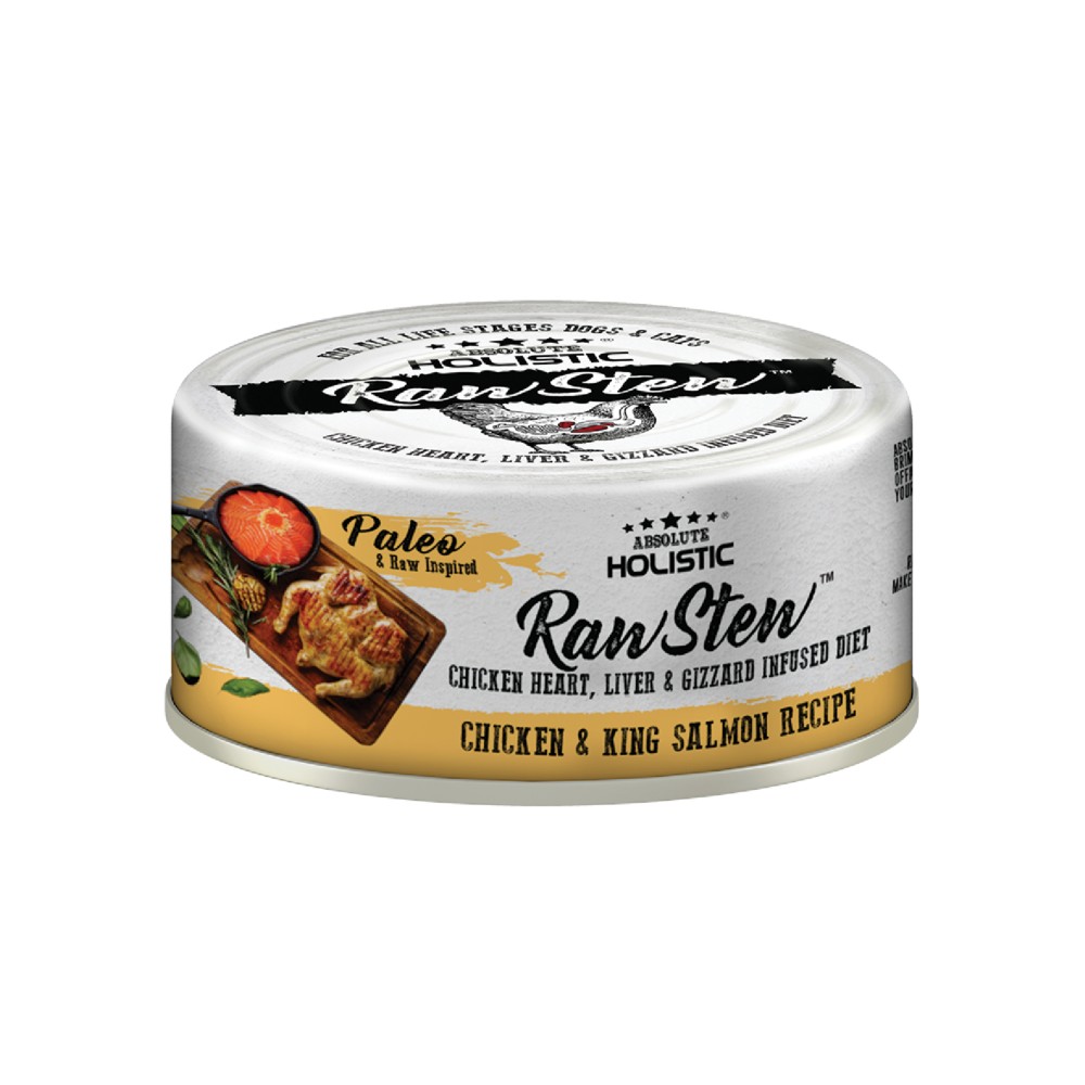 Absolute Holistic Rawstew Chicken & King Salmon Wet Food For Dogs & Cats 80g