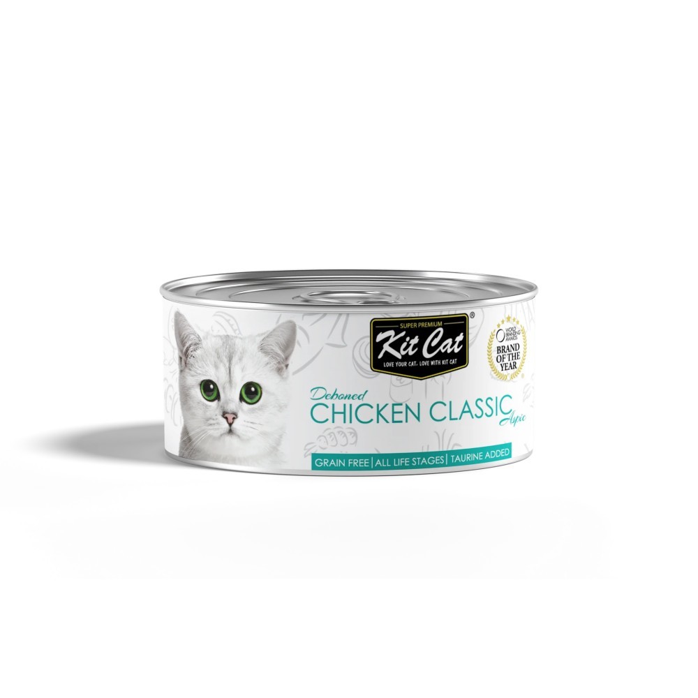Kit Cat Deboned Chicken Classic Aspic Canned Cat Food 80g