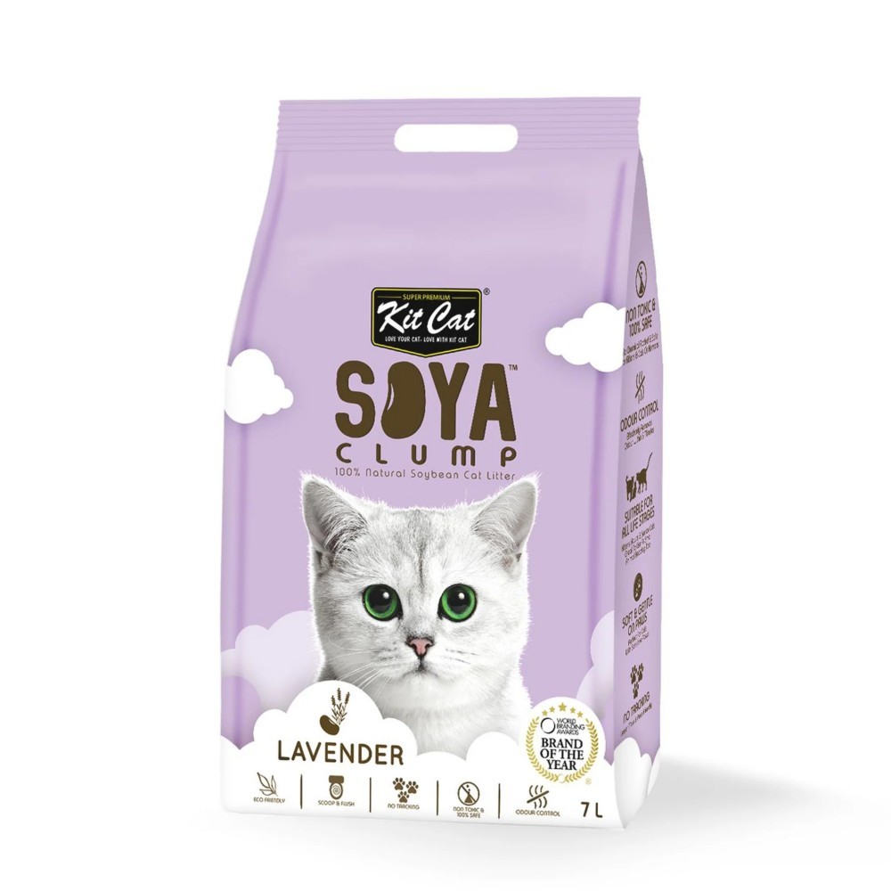 Kit Cat Soya Clump Cat Litter 7l (lavender)
