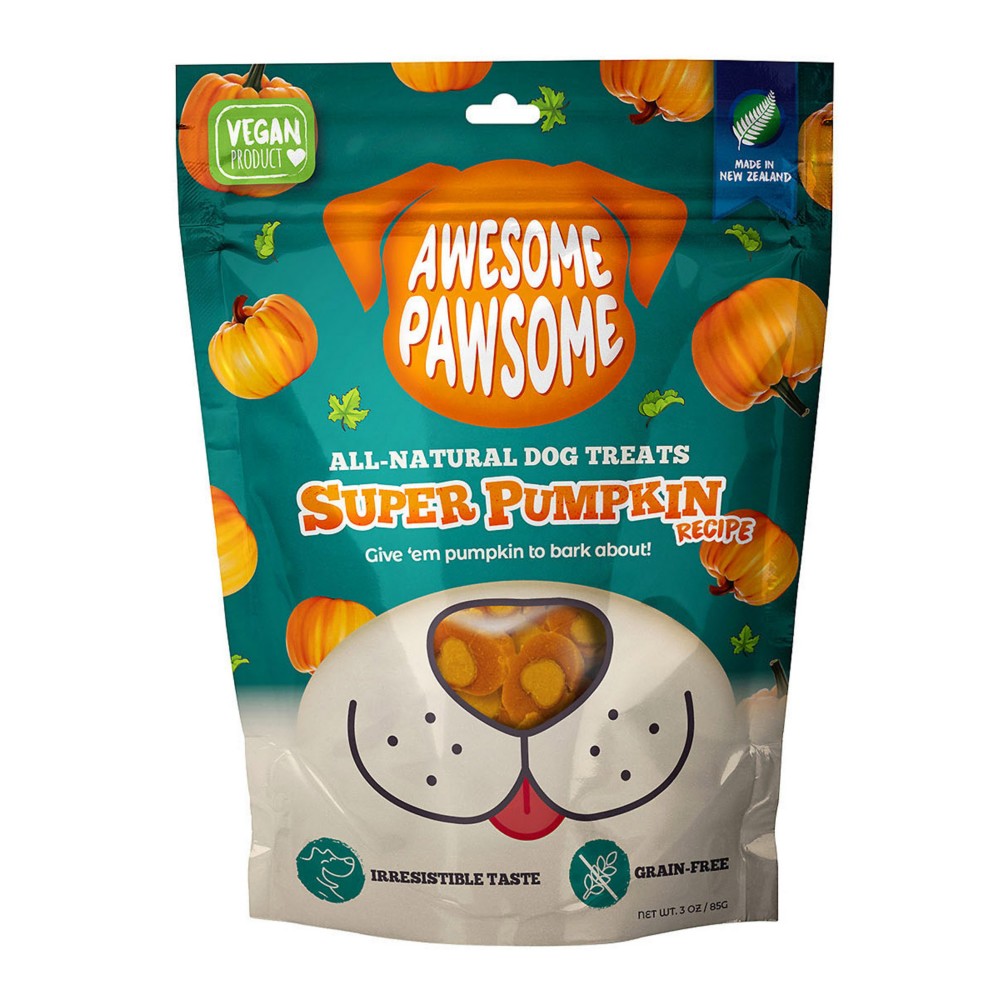 Awesome Pawsome Super Pumpkin Grain-free All Natural Dog Treats 85g