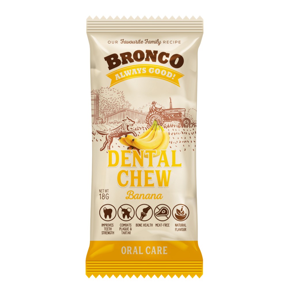 Bronco Dental Chew Banana 18g