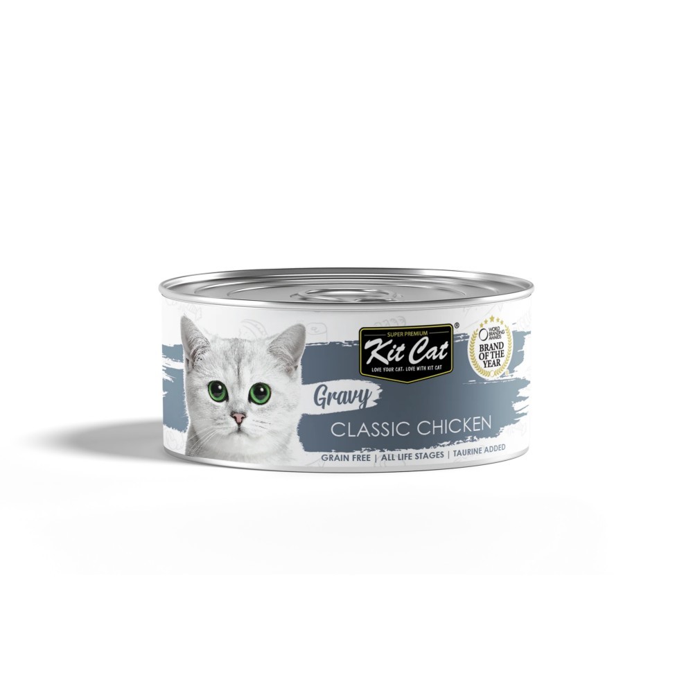 Kit Cat Gravy Classic Chicken Canned Cat Food 70g