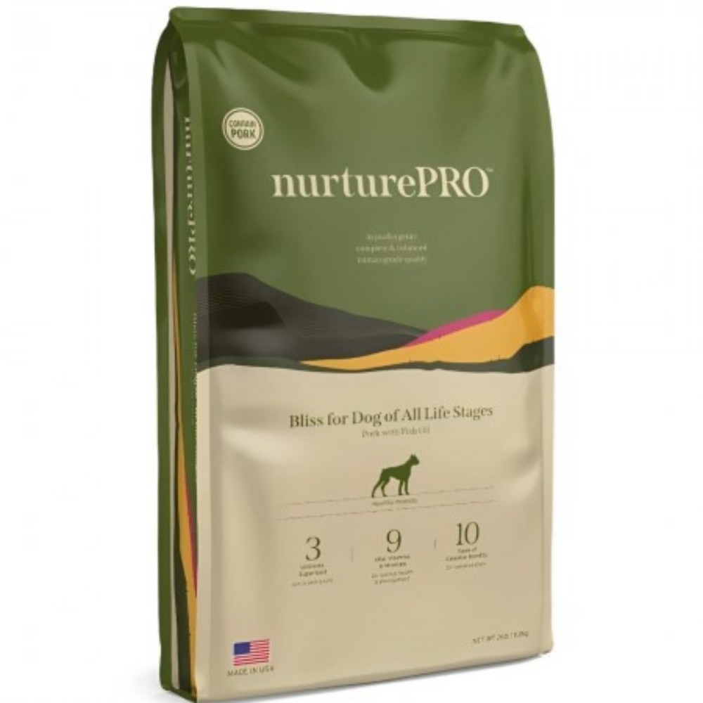 Nurture Pro Original Bliss Pork And Fish Oil Dog Dry Food 11.8kg
