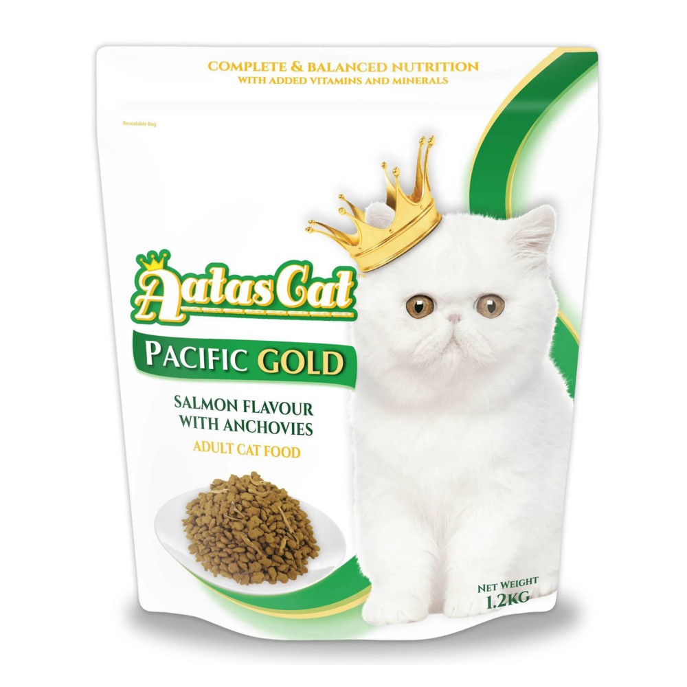 Aatas Cat Pacific Gold Salmon With Anchovies Cat Dry Food 1.2kg