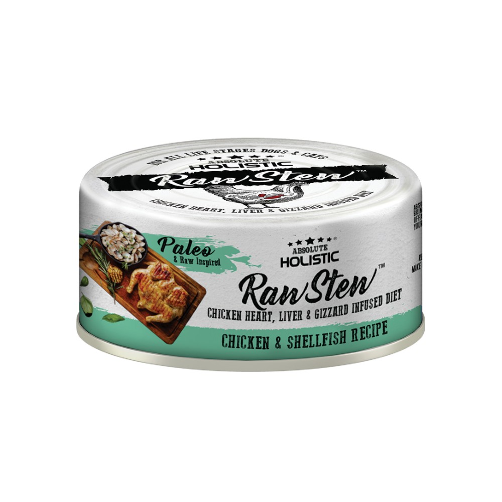 Absolute Holistic Rawstew Chicken & Shellfish Wet Food For Dogs & Cats 80g
