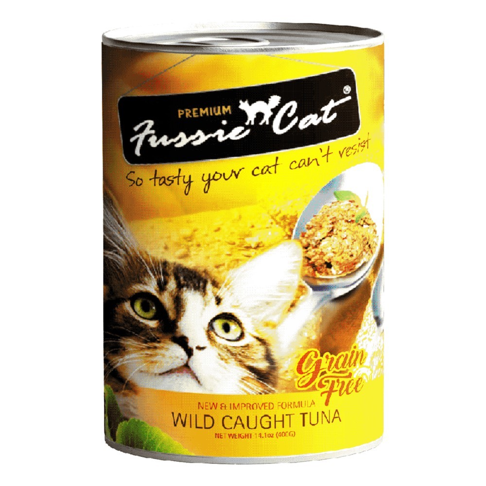 Fussie Cat Wild Caught Tuna Canned Cat Wet Food 400g