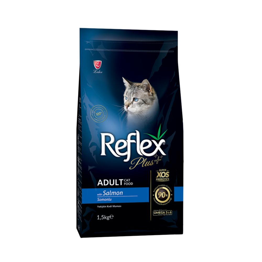 Reflex Plus 1.5kg Adult Salmon Dry Cat Food