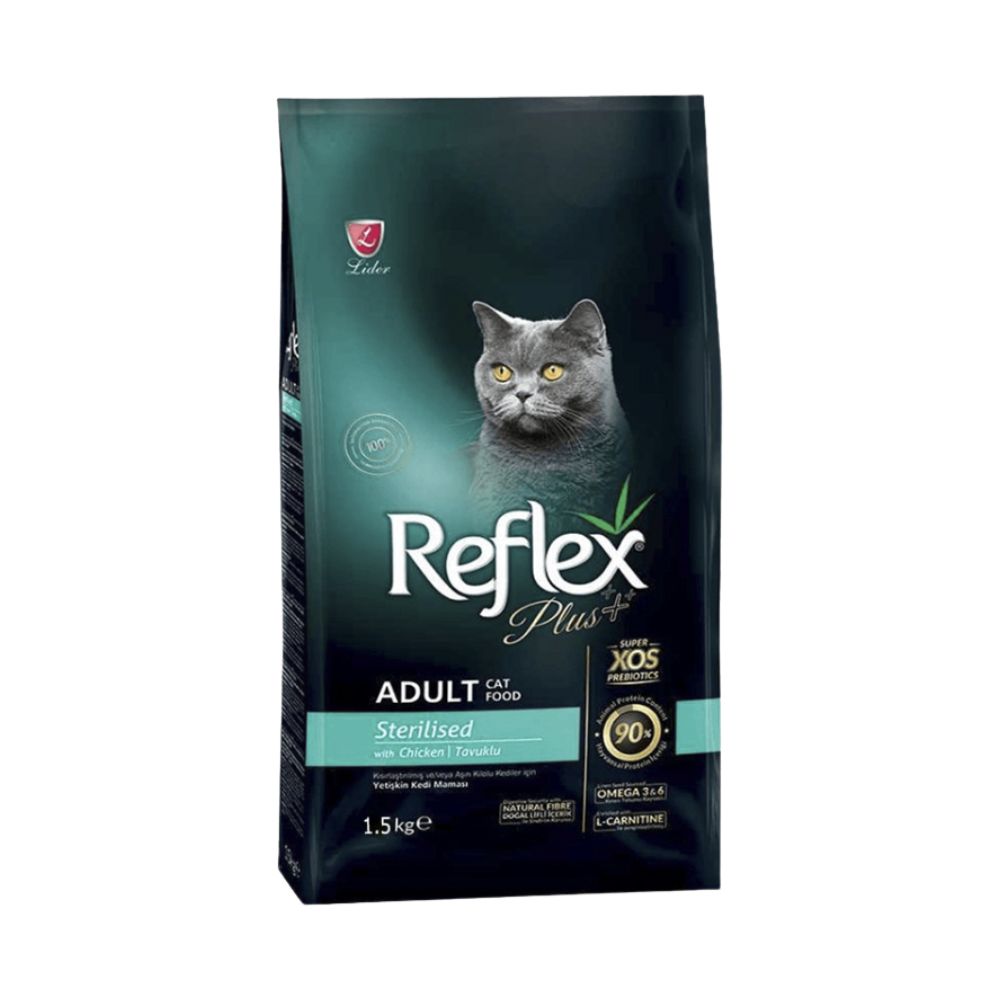 Reflex Plus 1.5kg Sterilised Chicken Dry Cat Food