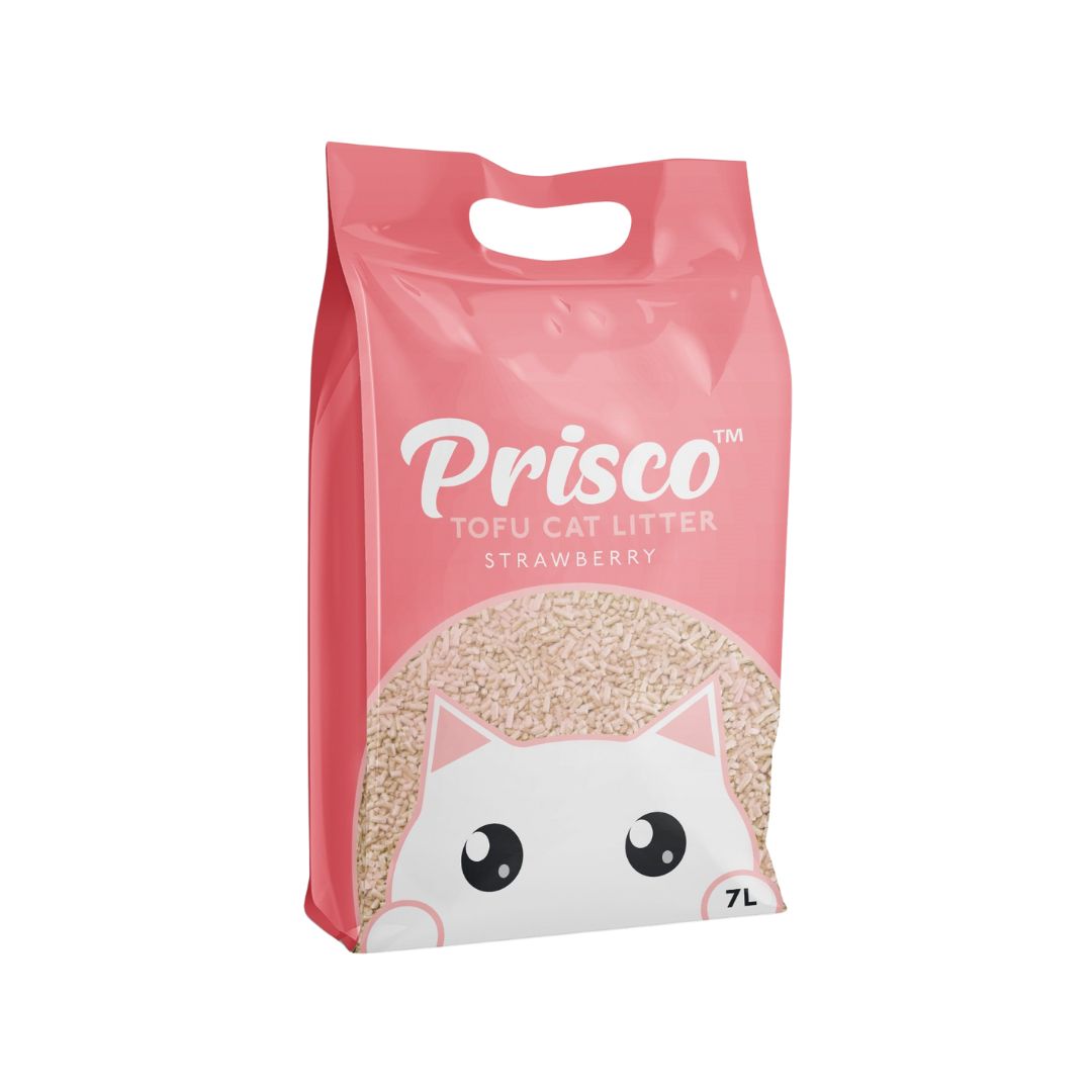 Prisco 7l Strawberry Tofu Cat Litter