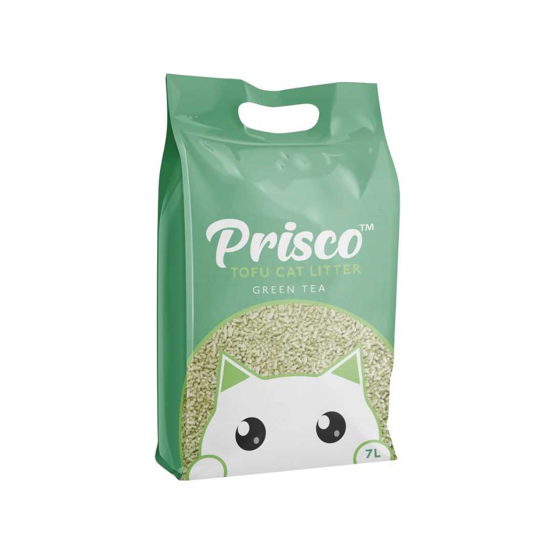 Prisco 7l Green Tea Tofu Cat Litter