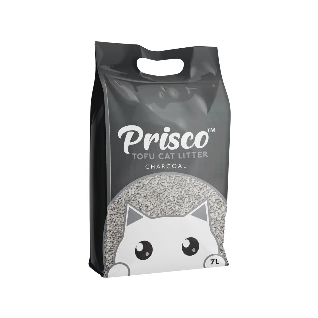 Prisco 7l Charcoal Tofu Cat Litter