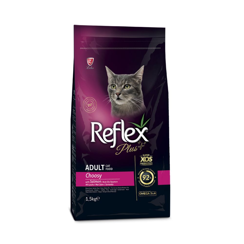 Reflex Plus 1.5kg Choosy Salmon Dry Cat Food