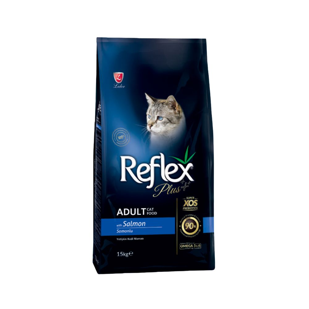 Reflex Plus 15kg Adult Salmon Dry Cat Food