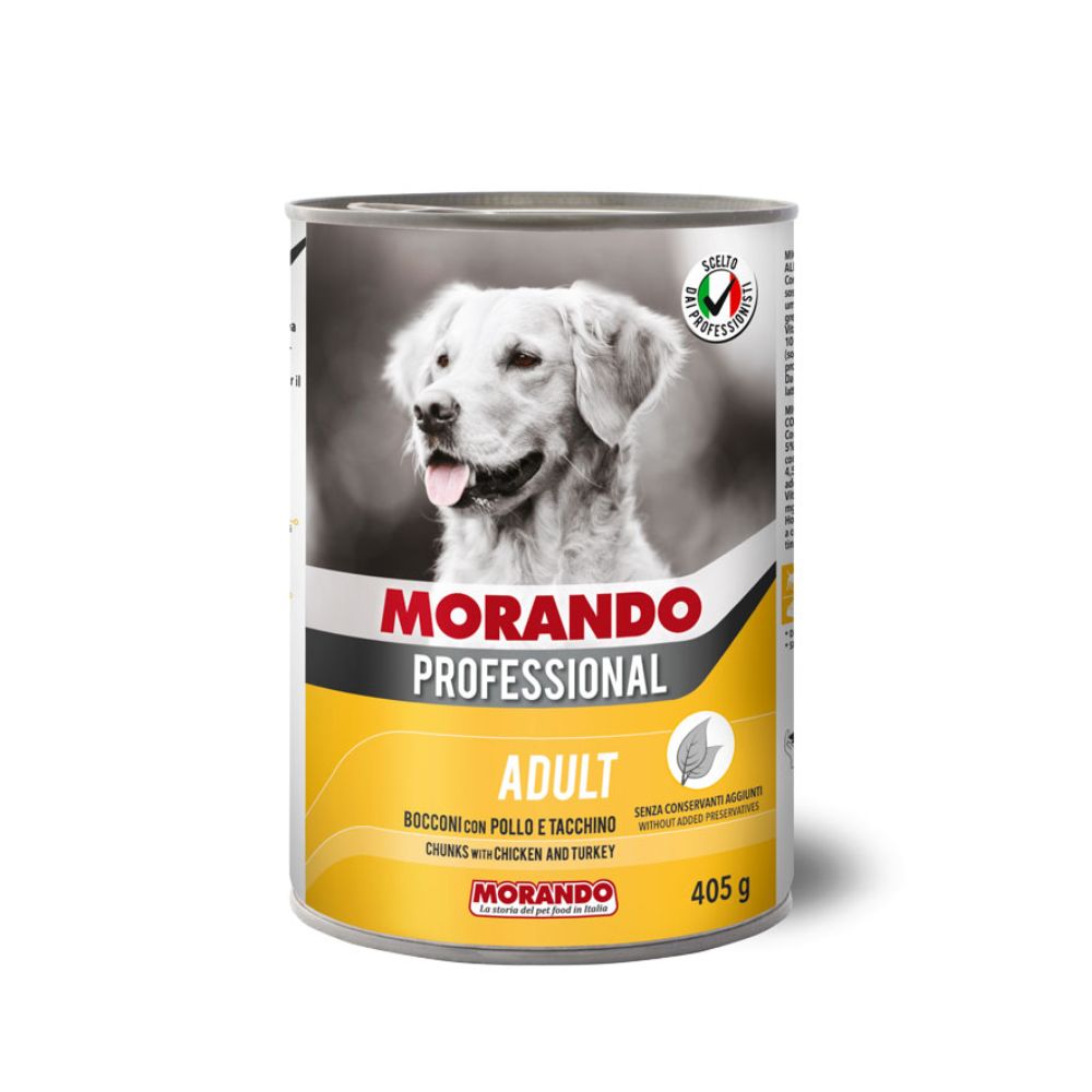 Morando Dog 405g Chunks Chicken & Turkey Wet Dog Food