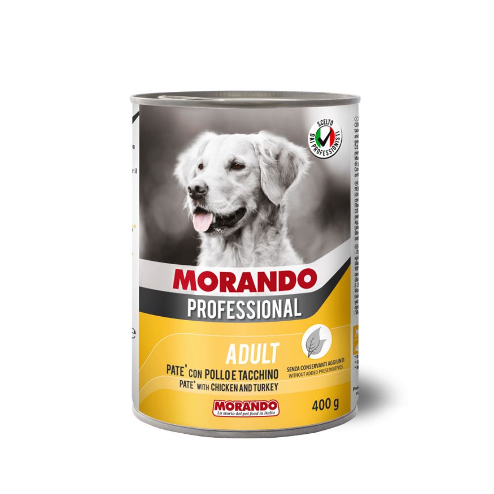 Morando Dog 400g Pate Chicken & Turkey Wet Dog Food