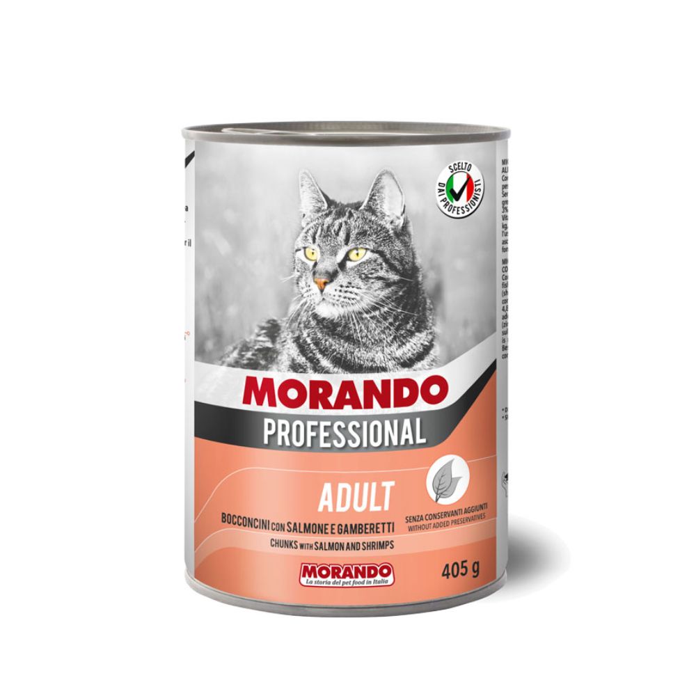 Morando Cat 405g Chunks Shrimps & Salmon Wet Cat Food