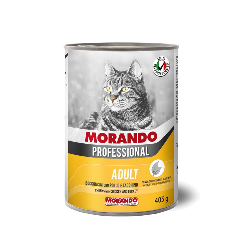 Morando Cat 405g Chunks Chicken & Turkey Wet Cat Food