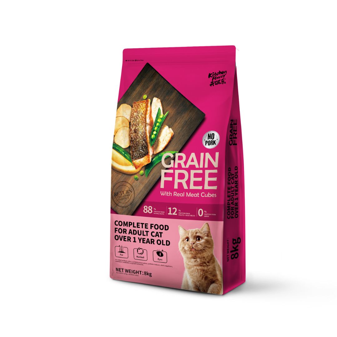 Kitchen Flavor Cat 8kg Grain Free Complete Food For Adult Cat