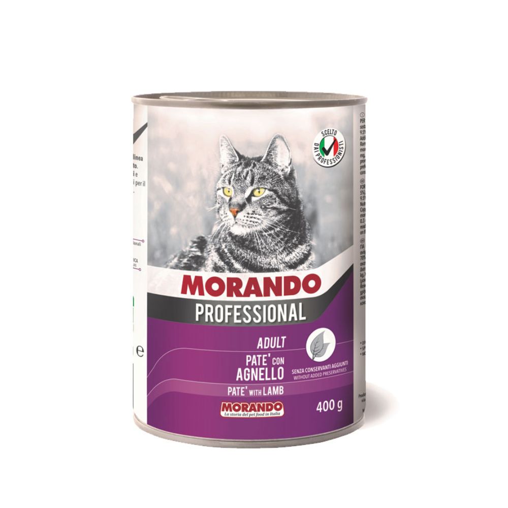 Morando Cat 400g Pate Lamb Wet Cat Food