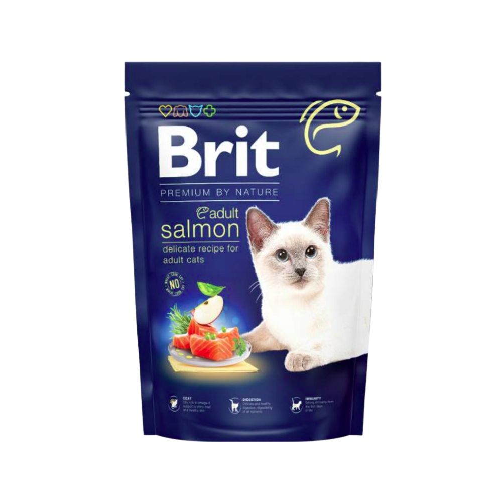 Brit Premium Cat 1.5kg Adult Salmon Dry Cat Food