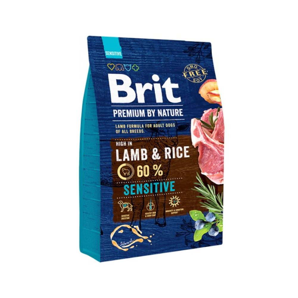 Brit Premium By Nature Dog 3kg Lamb Dry Dog Food