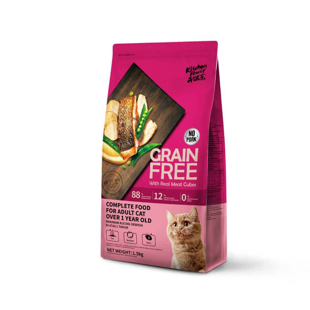 Kitchen Flavor Cat 1.5kg Grain Free Complete Food For Adult Cat