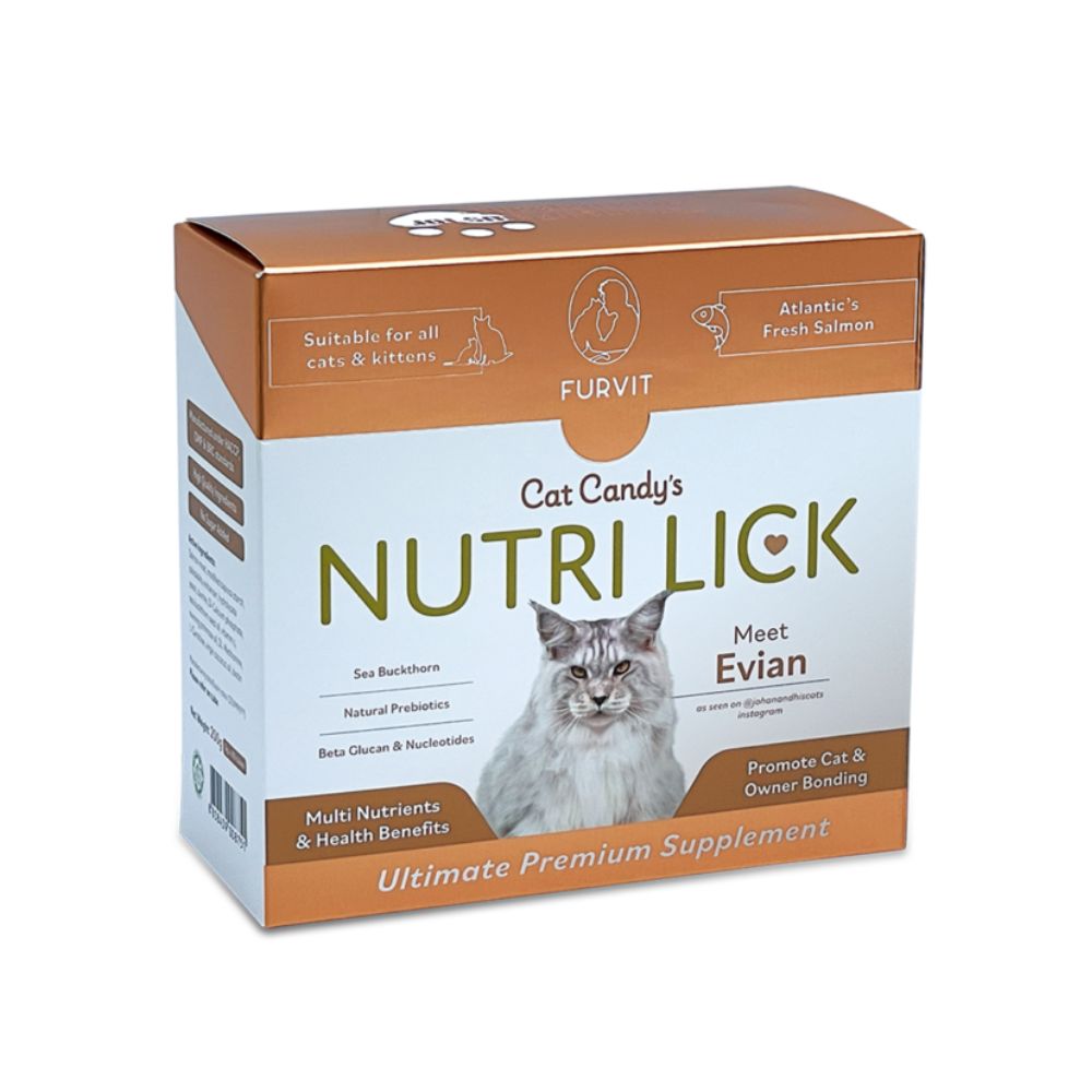 Furvit Cat Candy's Nutri Lick Salmon 200g (5gx40tubes) Premium Cat Supplement