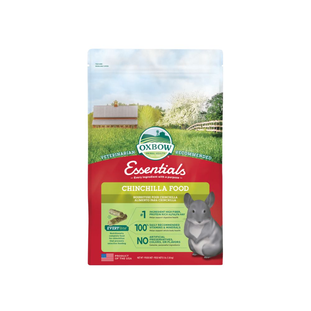 Oxbow Fortified Nutrition Chinchilla Food 1.36kg 3lbs