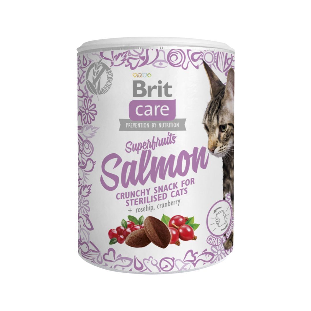 Brit Care Cat 100g Superfruits Snack Salmon