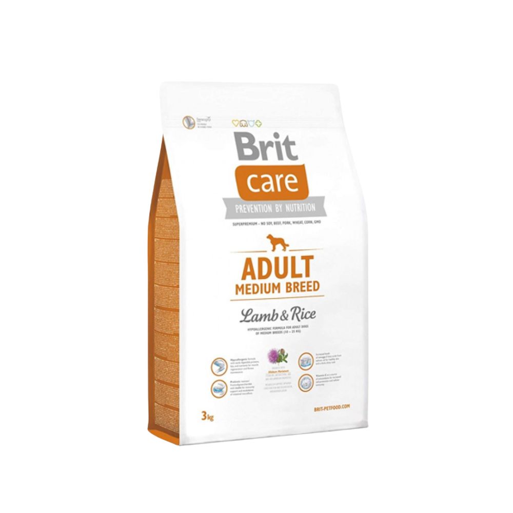 Brit Care Dog Adult Medium Breed Lamb 3kg Dry Dog Food