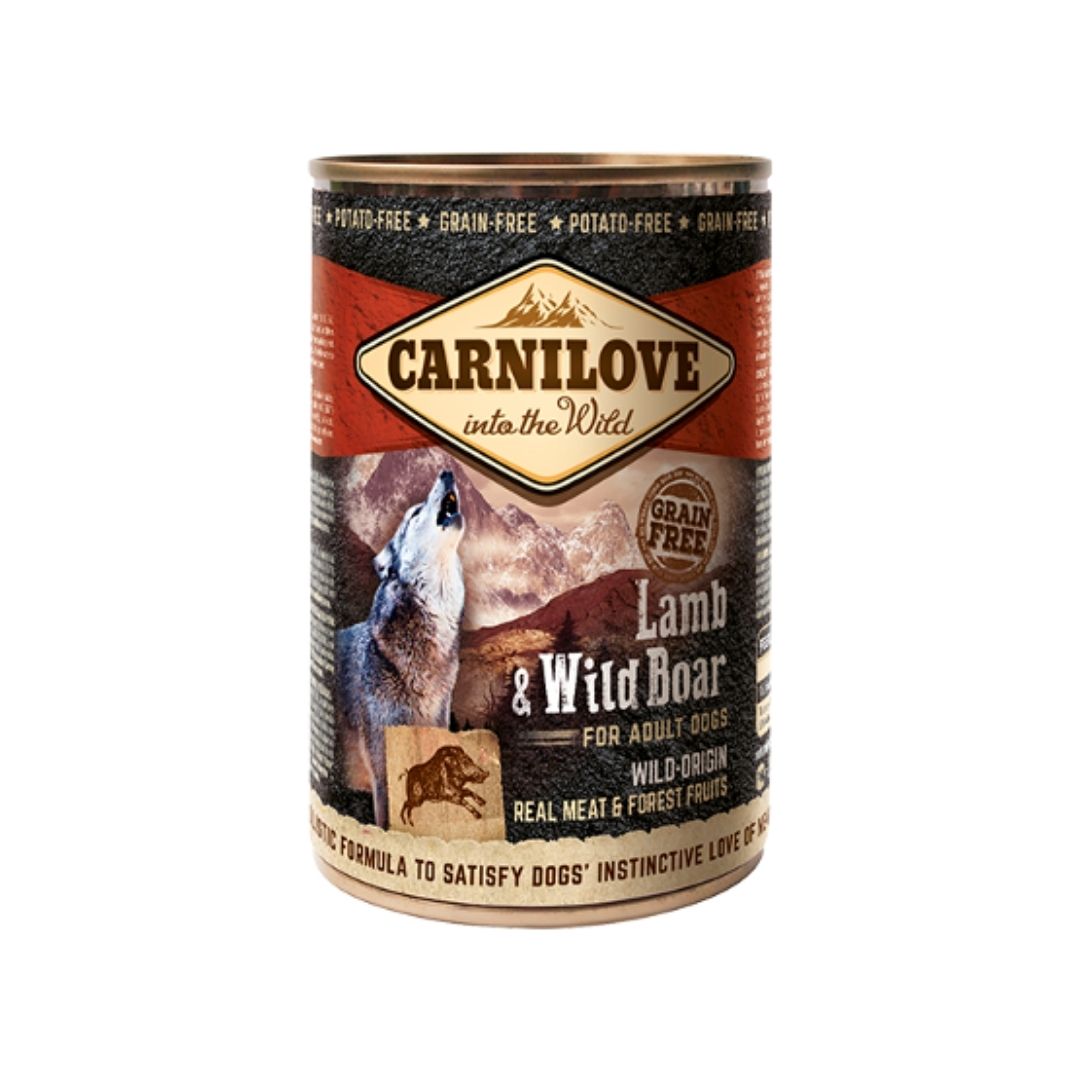 Carnilove Dog 400g Lamb & Wild Boar Wet Canned Food